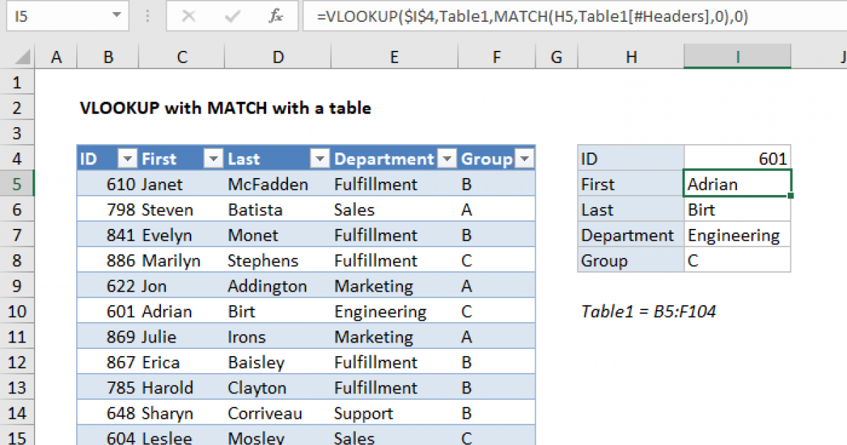 How To Lock Table Array In Excel Formula